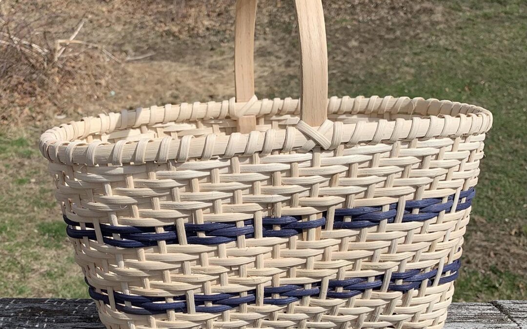 Class #39 – Herringbone Stripe Market Basket – CLASS FULL